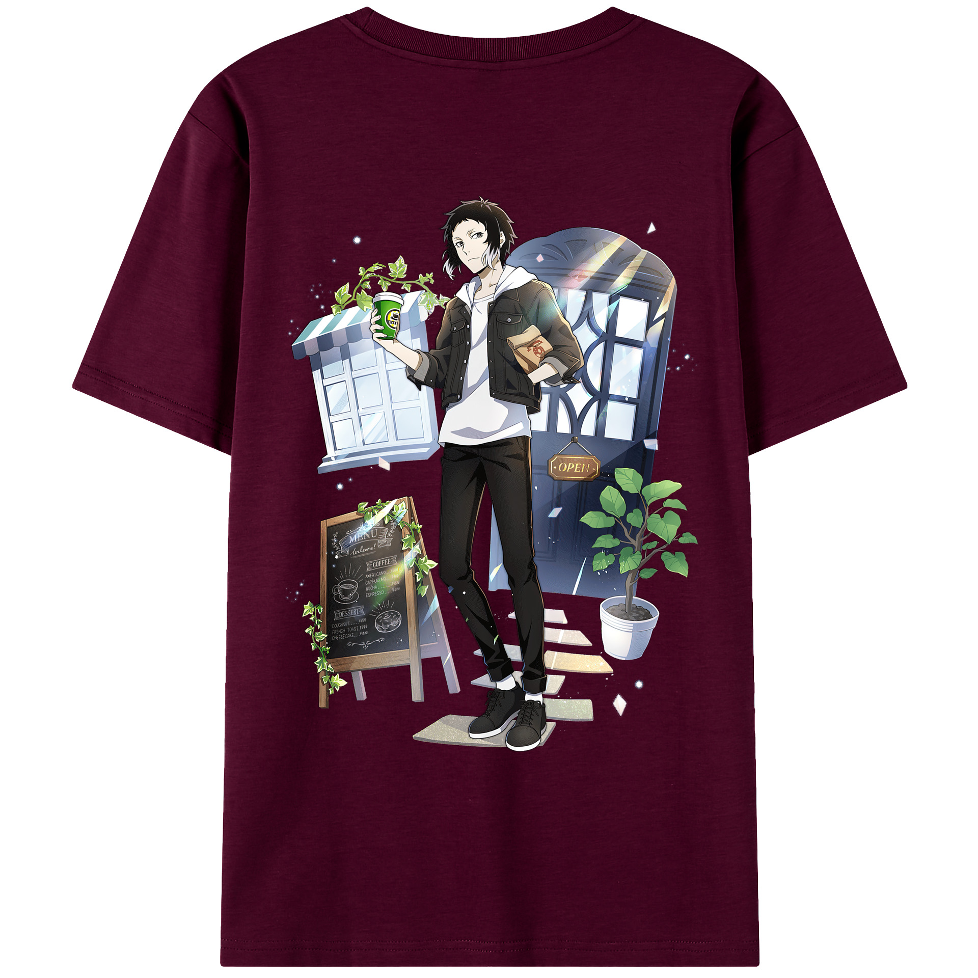 （画像用） 文豪ストレイドッグス Bungo Stray Dogs レディース半袖Tシャツ(バックプリント)